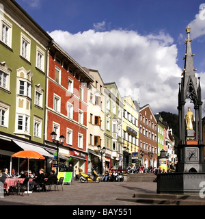 Ganzer Platz square, Kufstein, Tyrol, Austria, Europ Stock Photo