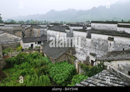 Traditional houses at the village Nanping, Huangshan, China, Asia Stock Photo