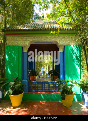 The beautiful Jardins Majorelle in Marrakech Morocco Stock Photo