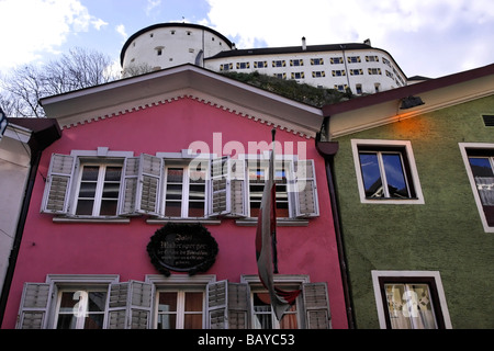 Birthplace of sewing machine inventor Josef Madersperger, Kufstein, Tyrol, Austria, Europe Stock Photo
