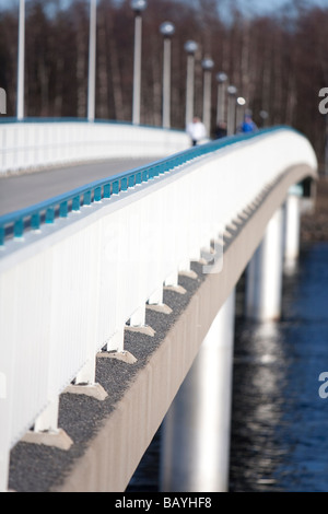 River Bridge Railing Bridge railing at river Oulujoki , Oulu , Finland Stock Photo - Alamy