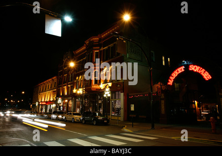 Market Square shopping area on Lower Johnson Street in Victoria, British Columbia, Canada. Stock Photo