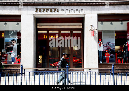 Ferrari store in Regent Street, London Stock Photo