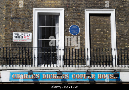 The Charles Dickens Coffee House in Wellington Street Covent Garden London. Stock Photo