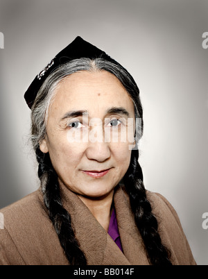 Rebiya Kadeer is a political activist and spokesperson for the Uyghur people, an oppressed Muslim minority in China. Stock Photo