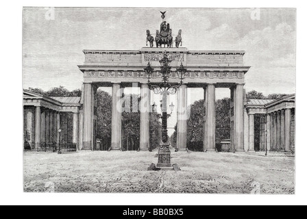 the Brandenburg Gate Stock Photo
