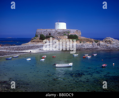 Fort Grey an old Martello Tower on the west coast houses a local history museum Stock Photo