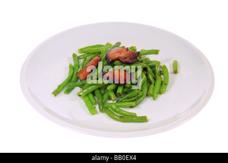 Bohnen mit Speck beans with ham 03 Stock Photo