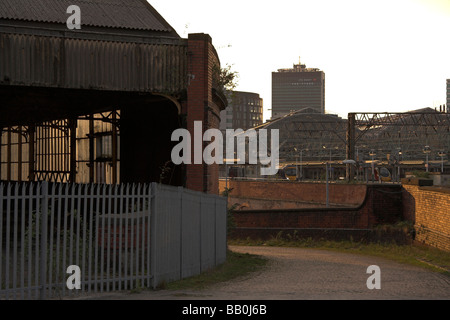 Derelict station, Mayfield Station next to Piccadilly Station, Mayfield Street, Manchester, UK Stock Photo