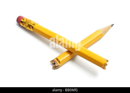 Broken Pencil Stock Photo