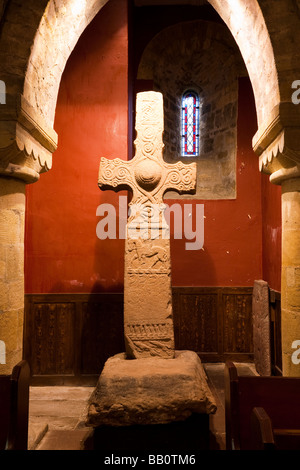 Dupplin Cross, St Serf's Church, Dunning, Scotland Stock Photo