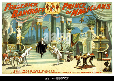 Frederick Bancroft,prince of magicians Stock Photo