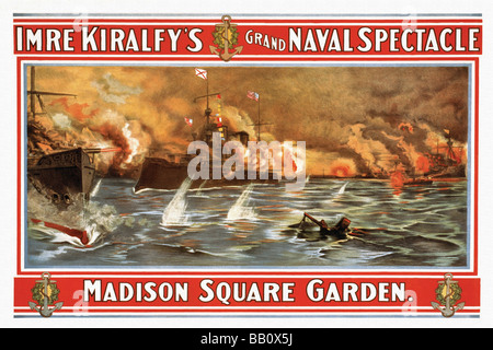 Imre Kiralfy's grand naval spectacle Stock Photo