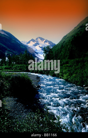 River in Portage Area of South Alaska USA Stock Photo - Alamy