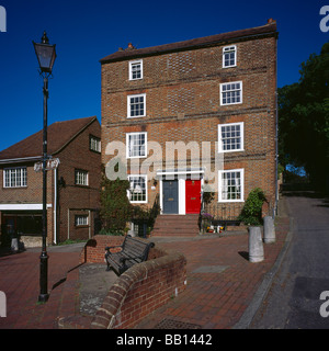 Townhouse with bricked up windows in Aylesford. Kent, England, UK. Stock Photo