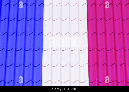 Blechdach tin roof 02 Stock Photo