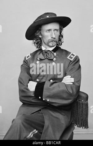 George Armstrong Custer,1839-1876 Stock Photo