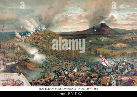 Battle of Missionary Ridge Stock Photo