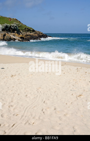 Porthgwidden sandy beach in St. Ives, Cornwall UK. Stock Photo