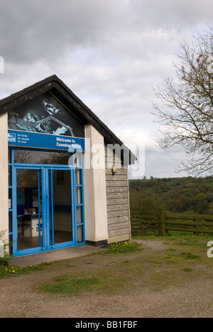 Visitor information centrea at Coombes and Churnet RSPB reserve Leek Staffordshire England Stock Photo