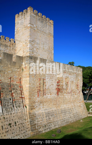 The barbican of the medieval Saint George Castle in Lisbon, Portugal Stock Photo