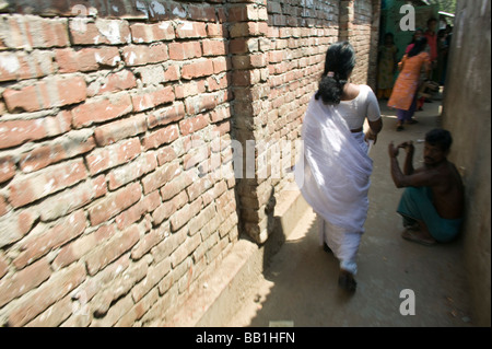 Leader for women's rights in brothel, Tangail, Bangladesh. Stock Photo