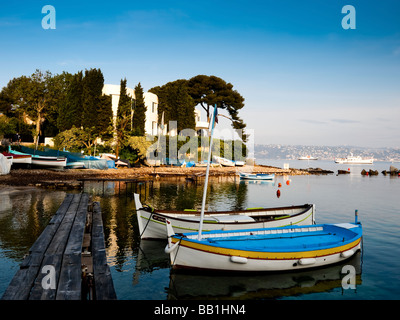 Picturesque corner of the Cap d'Antibes on the French Riviera. Stock Photo