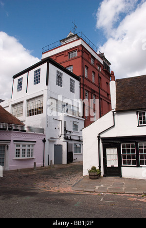 Chiswick Brewery from Church Street, Chiswick Stock Photo