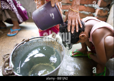 Woman of Sukrabad, outside of Dhaka, Bangladesh Stock Photo pic