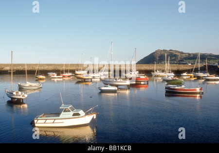 Bray Harbour looking towards Bray Head in County Wicklow Republic of Ireland Stock Photo