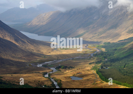 Loch Etive from Stob Dubh Glen Etive Scotland Stock Photo