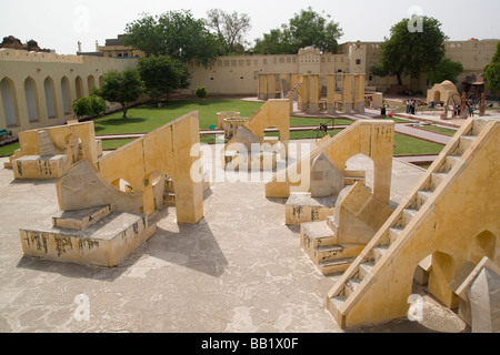 India Rajasthan Jaipur The Jantar Mantar astronomical park from 1728 Stock Photo