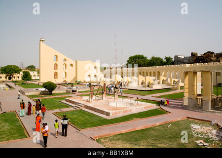 India Rajasthan Jaipur The Jantar Mantar astronomical park from 1728 Stock Photo