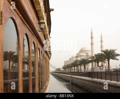 View of Al Noor Mosque, Sharjah, UAE Stock Photo