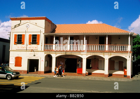 Caribbean, Dominica, Roseau. Traditional architecture. Stock Photo