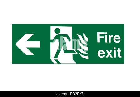 Fire Exit Sign Signs Stock Photo