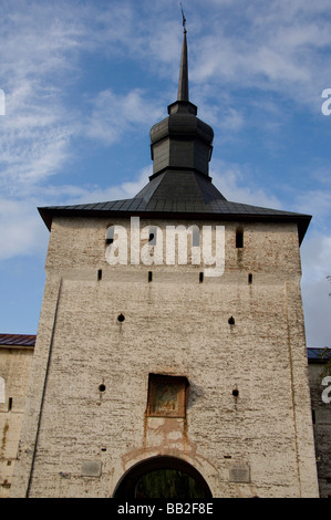 Russia, Volga-Baltic Waterway, Goritzy. Kirillo-Belozersky Monastery, founded in 1397 by St. Cyril. Stock Photo