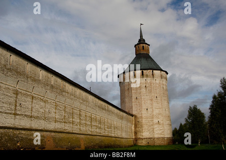 Russia, Volga-Baltic Waterway, Goritzy. Kirillo-Belozersky Monastery, founded in 1397 by St. Cyril. Stock Photo