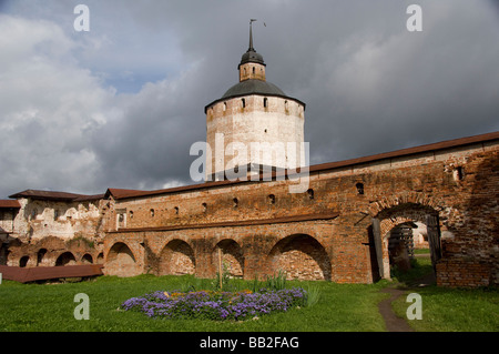 Russia, Volga-Baltic Waterway, Goritzy. Kirillo-Belozersky Monastery, founded in 1397 by St. Cyril. Stock Photo