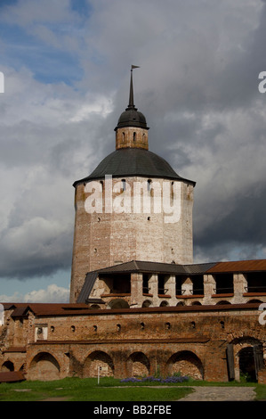 Russia, Volga-Baltic Waterway, Goritzy. Kirillo-Belozersky Monastery, founded in 1397 by St. Cyril. Stock Photo