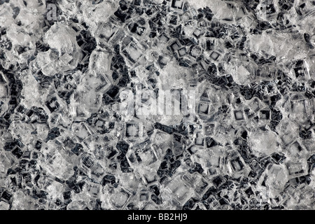 Cubic Crystals of Salt, Sodium Chloride Stock Photo