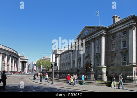 Trinity College College Green Dublin  Bank of Ireland Stock Photo