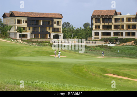 Dominican Republic, Casa de Campo, Los Altos, Villas at Dye Fore, Dye Fore Golf course Stock Photo