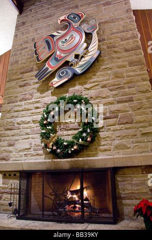 Canada, Alberta, Jasper, Jasper NP. Fairmont Jasper Park Lodge. Stock Photo