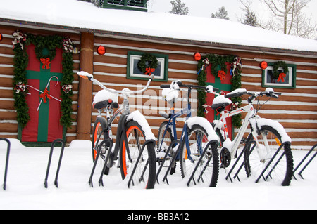 Canada, Alberta, Jasper, Jasper NP. Fairmont Jasper Park Lodge. Stock Photo