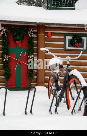 Canada, Alberta, Jasper, Jasper NP. Fairmont Jasper Park Lodge. Stock Photo