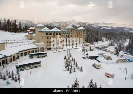 Canada, Alberta, Lake Louise. Farimont Chateau Lake Louise. Stock Photo