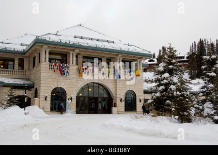 Canada, Alberta, Lake Louise. Farimont Chateau Lake Louise. Stock Photo