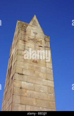 The monument in The Diamond, County Donegal, Ireland Stock Photo