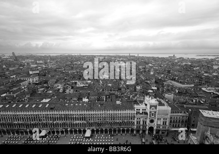 St. Marks and the rest of Venice from above Stock Photo